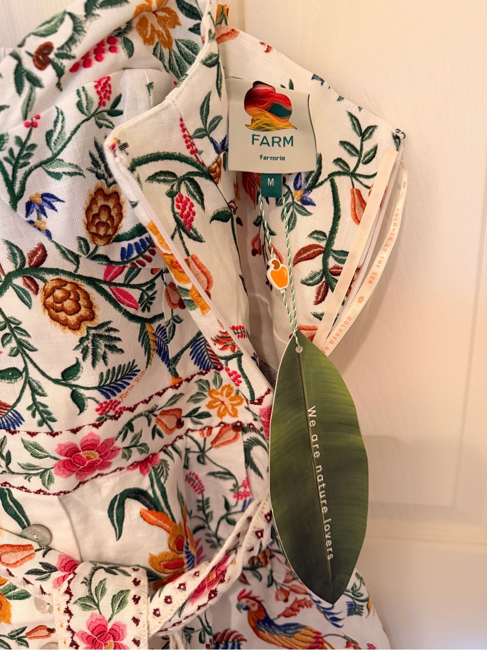 FARM Rio Off-White Delicate Forest Romper - NEVER BEEN WORN - Picture 4 of 7